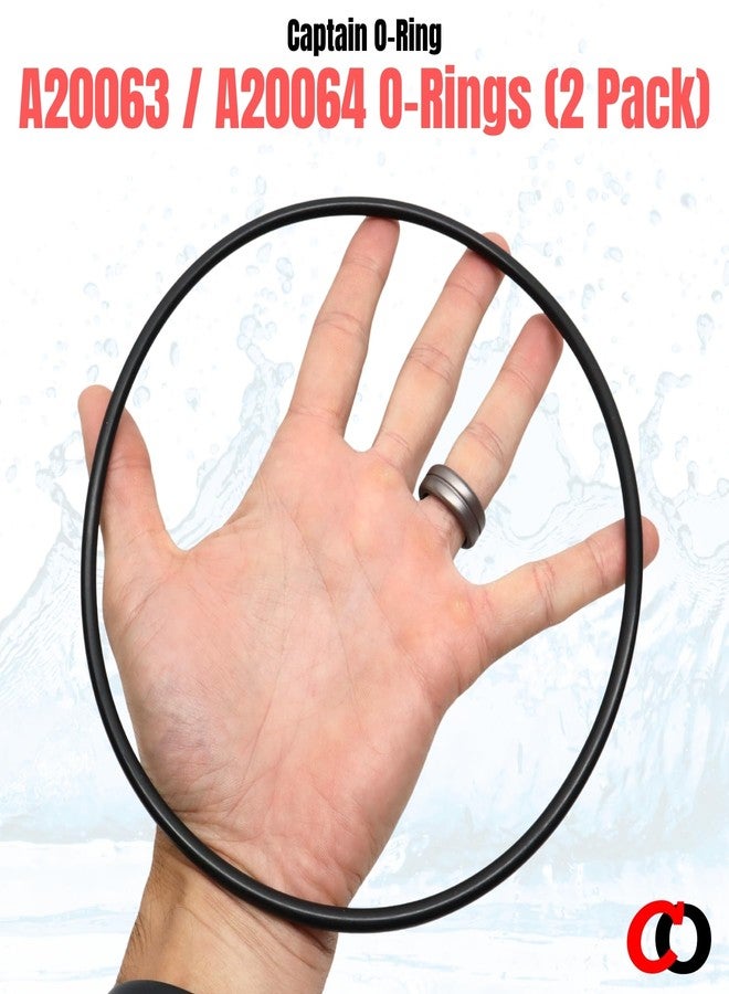 Captain O-Ring - Replacement A20063 A20064 Orings for Fluval 304, 305, 306, 307, 404, 405, 406, 407 Canister Filter Motor Head Lid Seal Ring (2 Pack) - Image 3